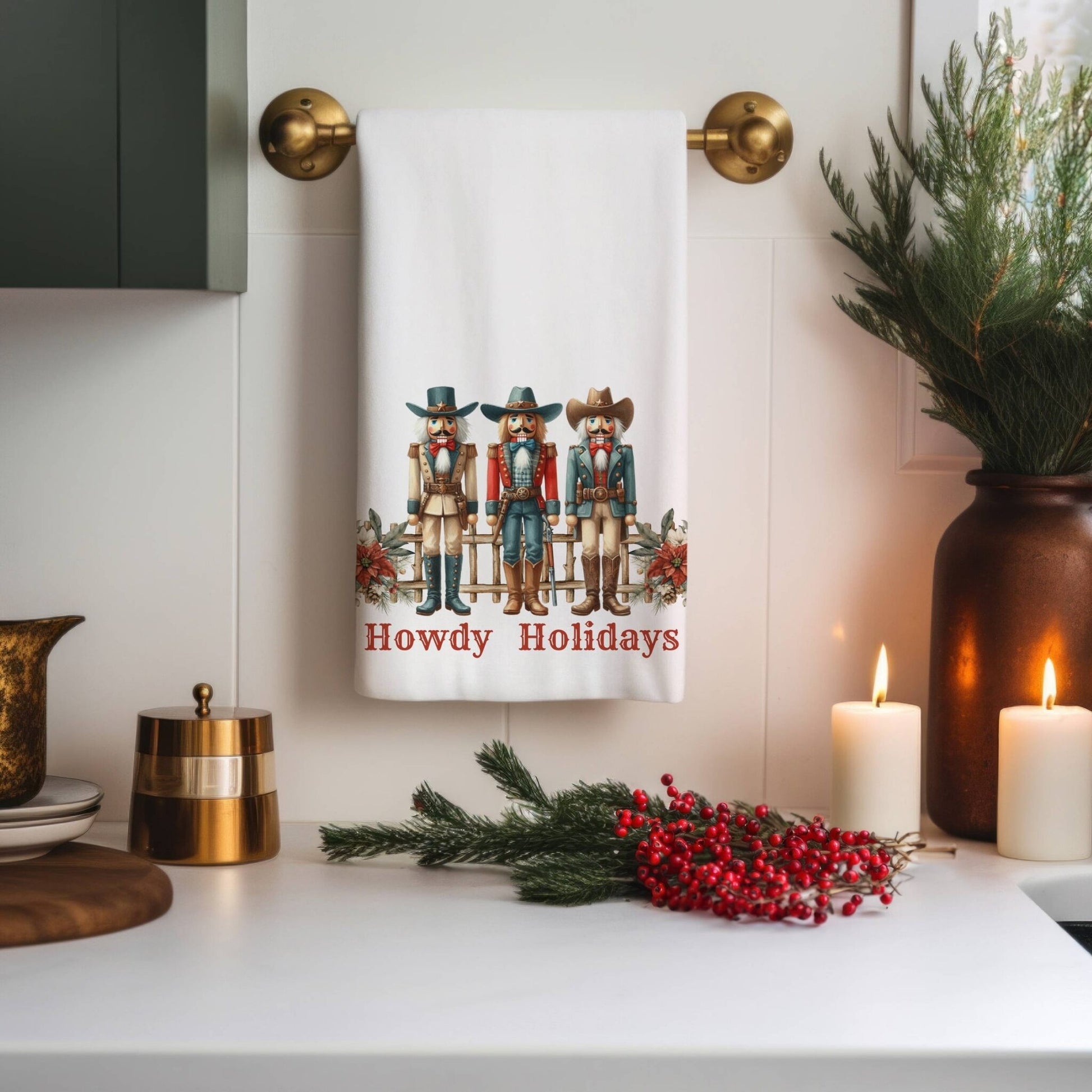 Cowboy Nutcracker Tea Towels (cotton, poly) - ZumBuys