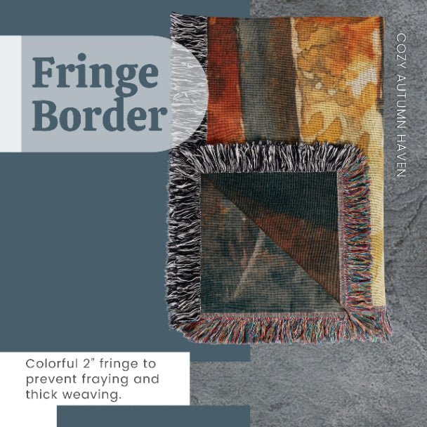 Cozy Autumn Haven Woven Blankets - ZumBuys