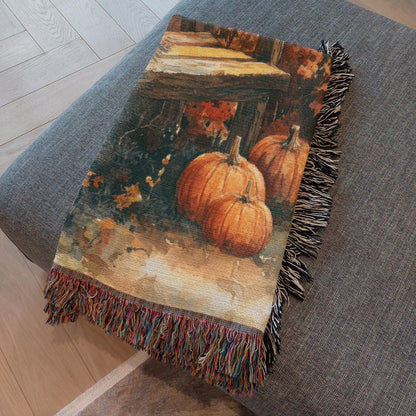 Cozy Autumn Haven Woven Blankets - ZumBuys