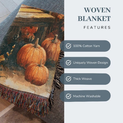 Cozy Autumn Haven Woven Blankets - ZumBuys