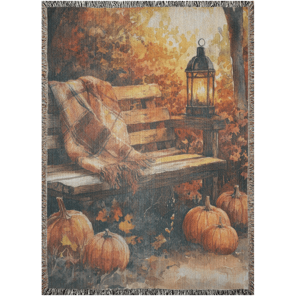 Cozy Autumn Haven Woven Blankets - ZumBuys