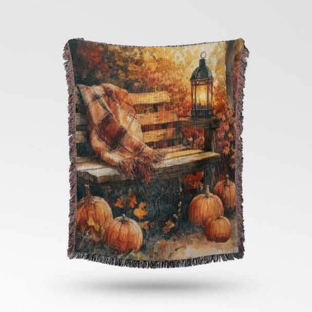 Cozy Autumn Haven Woven Blankets - ZumBuys