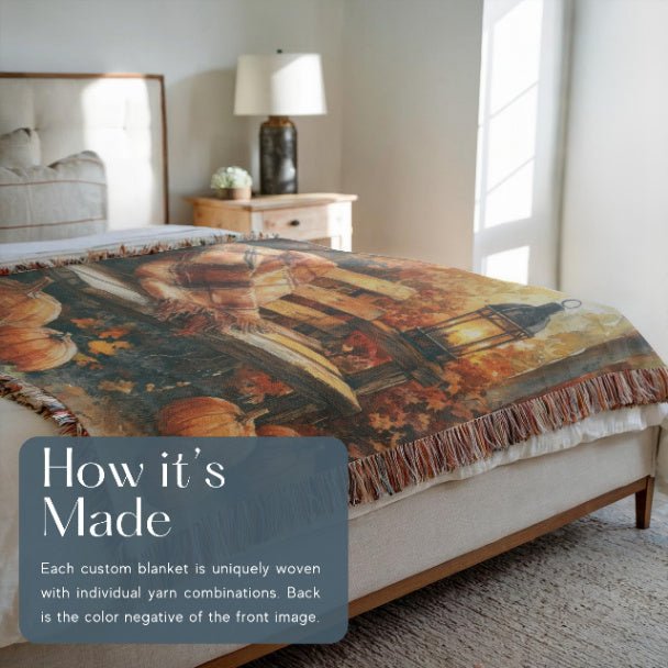 Cozy Autumn Haven Woven Blankets - ZumBuys