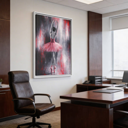 Crimson Reverie Matte Canvas, Framed (Multi - color) - ZumBuys