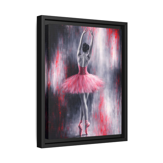 Crimson Reverie Matte Canvas, Framed (Multi - color) - ZumBuys