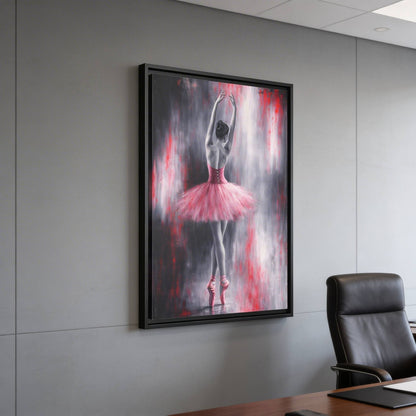 Crimson Reverie Matte Canvas, Framed (Multi - color) - ZumBuys