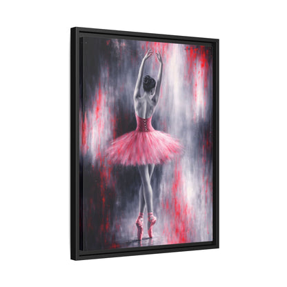Crimson Reverie Matte Canvas, Framed (Multi - color) - ZumBuys