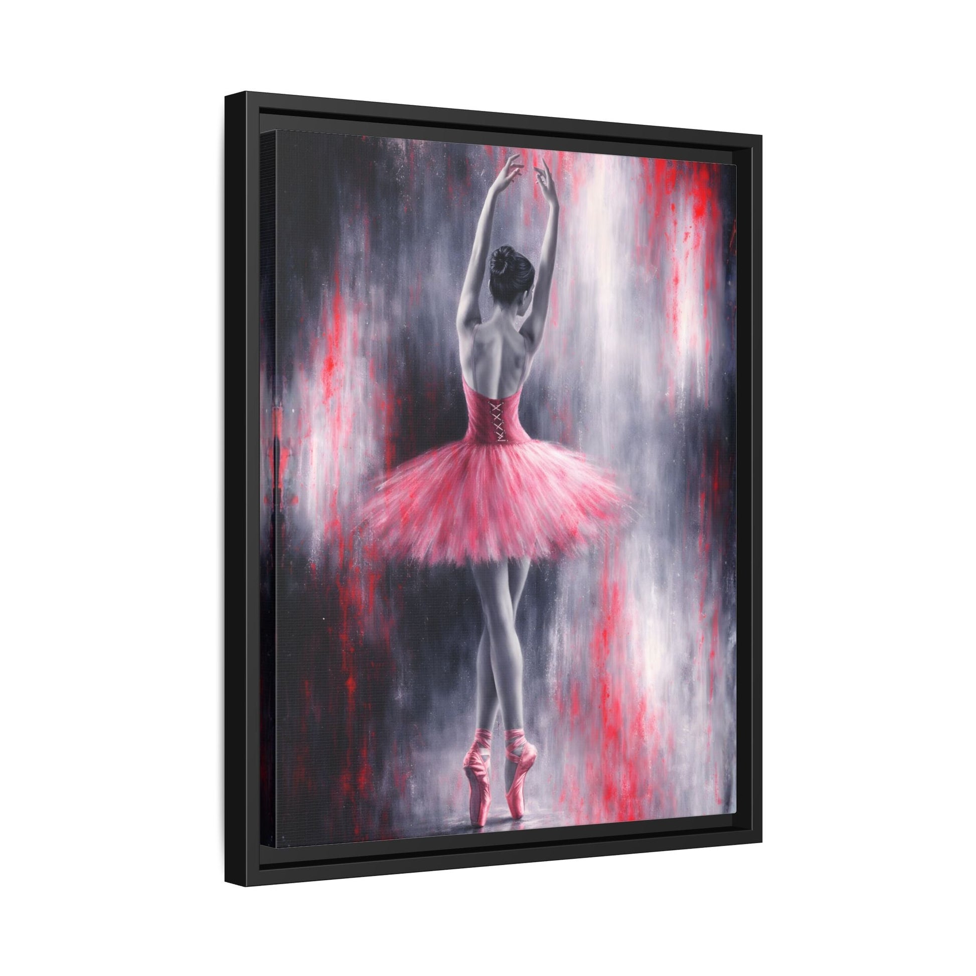 Crimson Reverie Matte Canvas, Framed (Multi - color) - ZumBuys