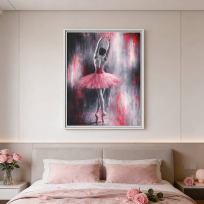 Crimson Reverie Matte Canvas, Framed (Multi - color) - ZumBuys