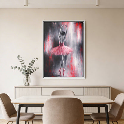 Crimson Reverie Matte Canvas, Framed (Multi - color) - ZumBuys