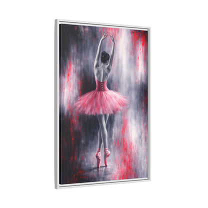Crimson Reverie Matte Canvas, Framed (Multi - color) - ZumBuys