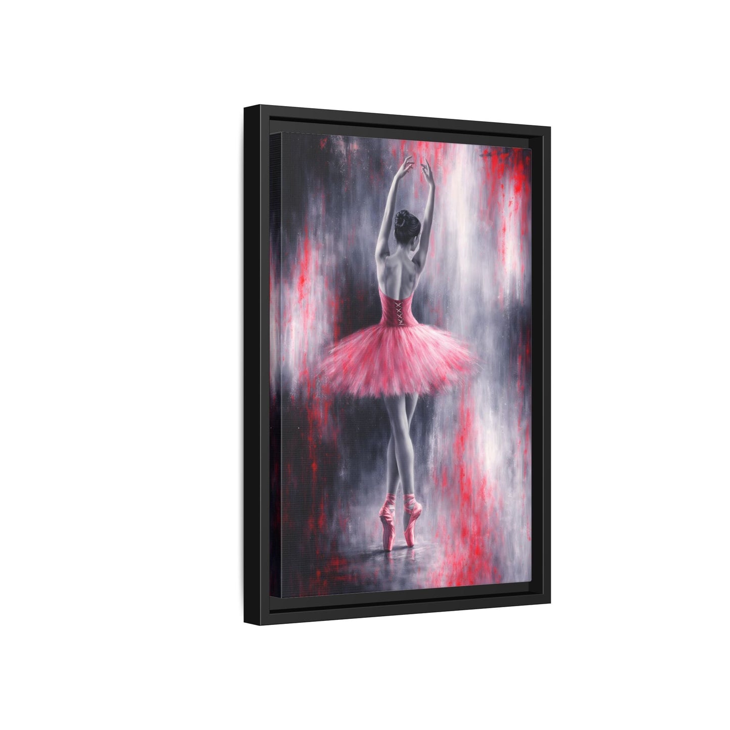 Crimson Reverie Matte Canvas, Framed (Multi - color) - ZumBuys