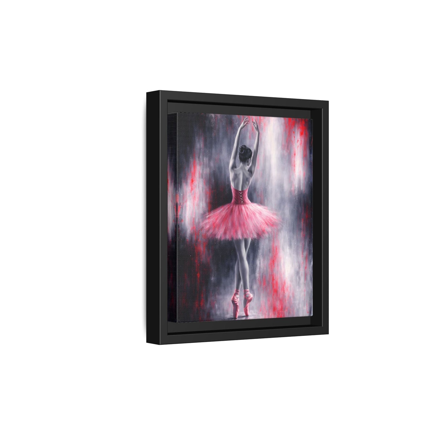 Crimson Reverie Matte Canvas, Framed (Multi - color) - ZumBuys