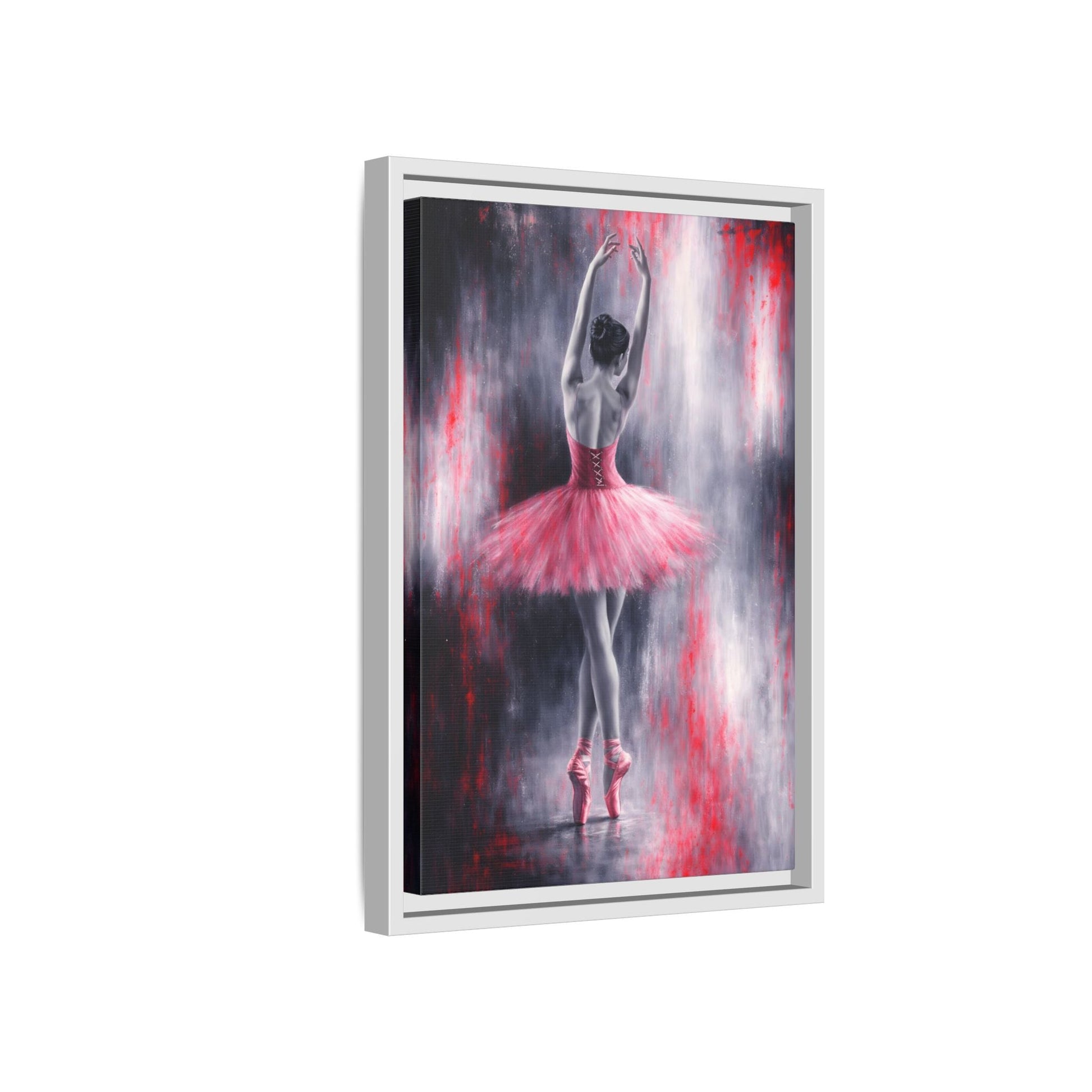 Crimson Reverie Matte Canvas, Framed (Multi - color) - ZumBuys