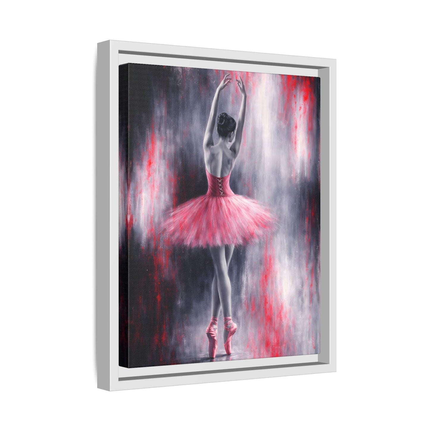 Crimson Reverie Matte Canvas, Framed (Multi - color) - ZumBuys