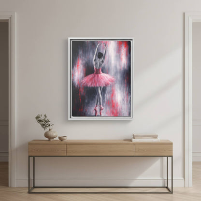 Crimson Reverie Matte Canvas, Framed (Multi - color) - ZumBuys
