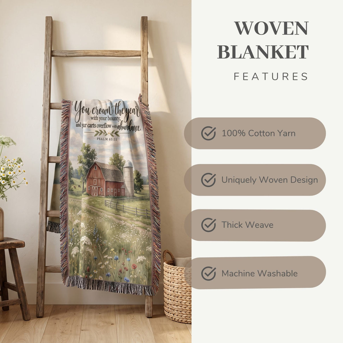 Crowned with Bounty Woven Blanket - ZumBuys