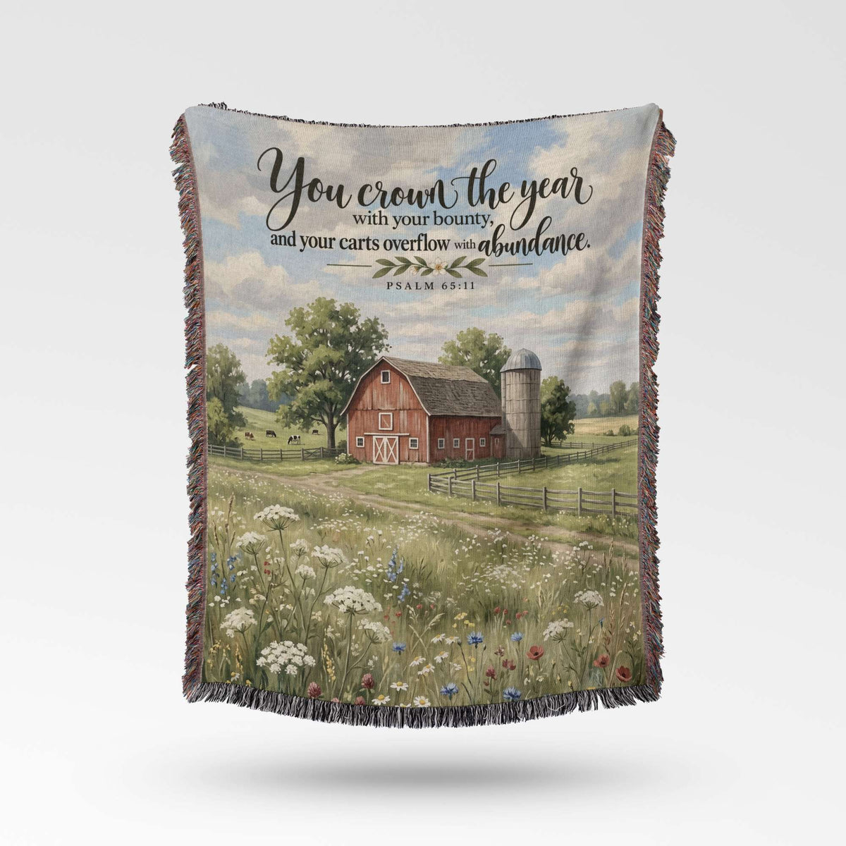 Crowned with Bounty Woven Blanket - ZumBuys