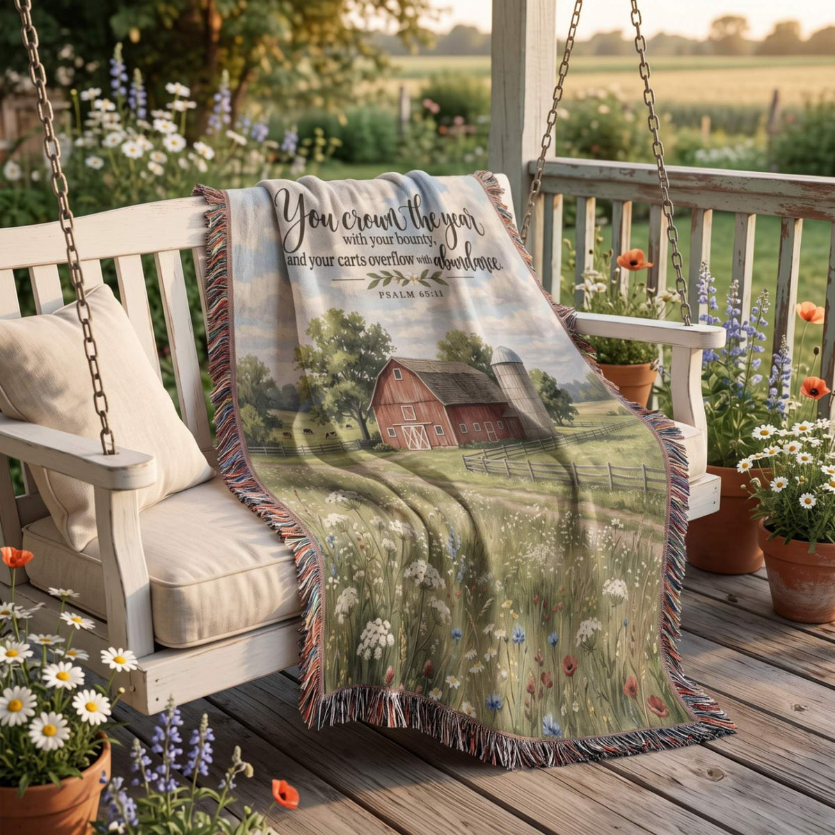 Crowned with Bounty Woven Blanket - ZumBuys