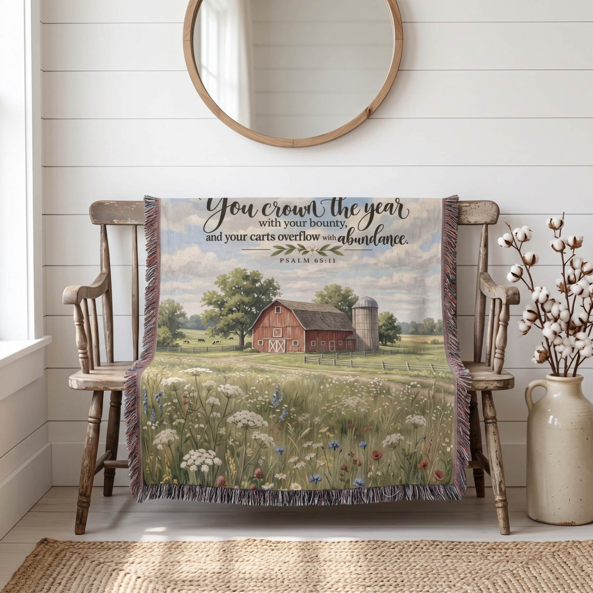 Crowned with Bounty Woven Blanket - ZumBuys
