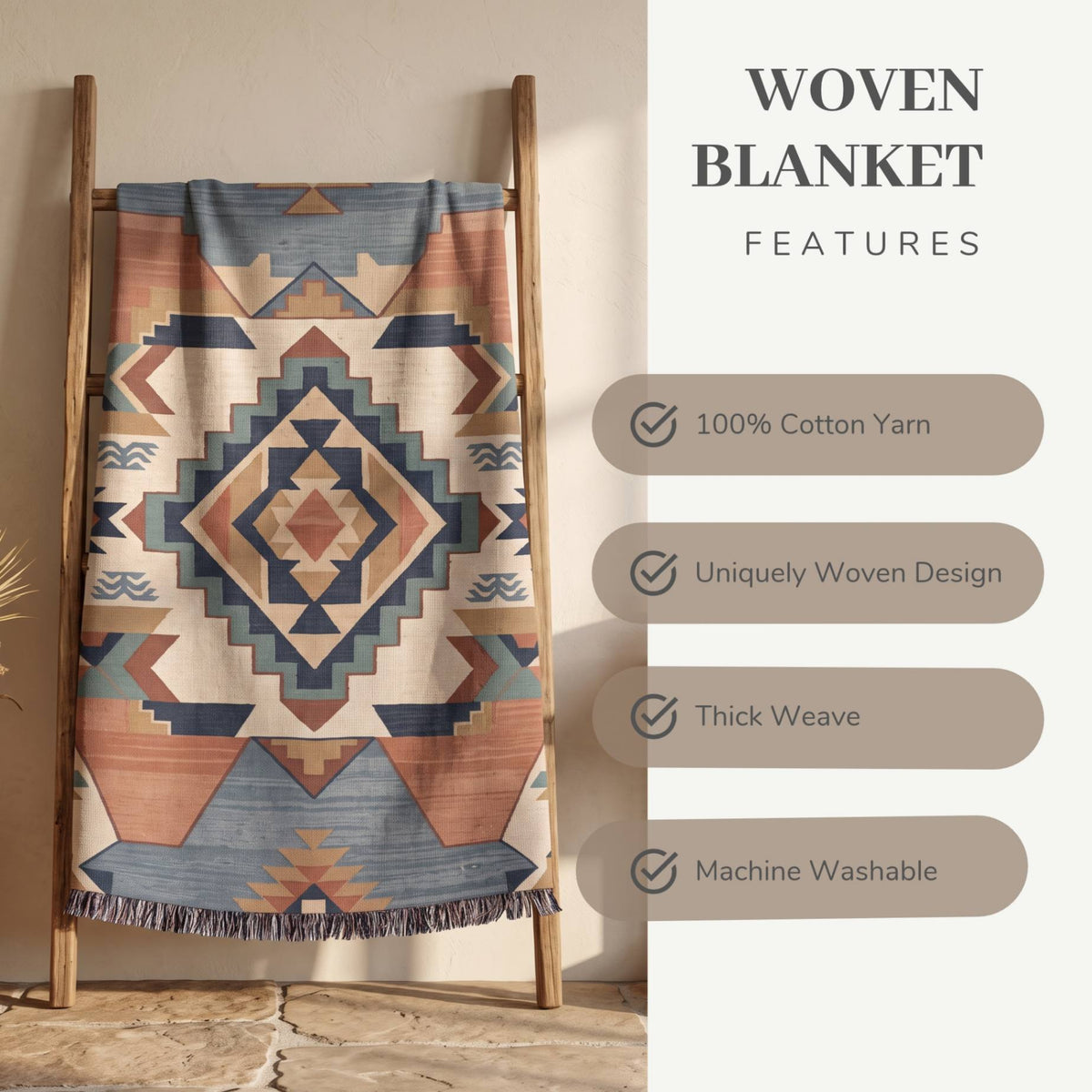 Desert Loom Woven Blanket - ZumBuys