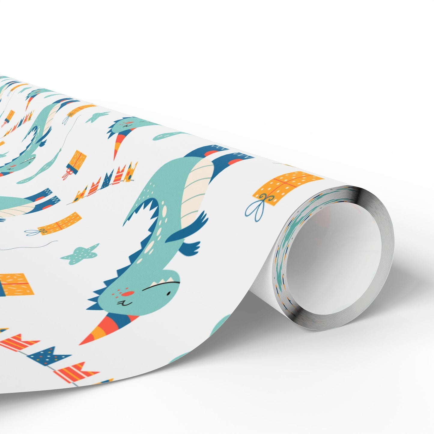 Dino Party Wrapping Paper – Kids Dinosaur Birthday Gift Wrap Roll - ZumBuys