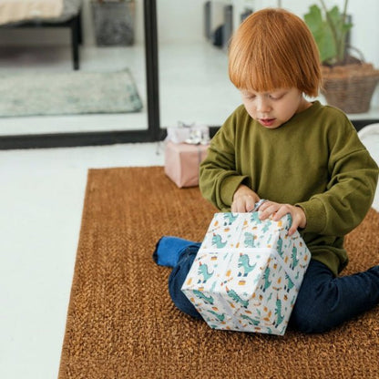 Dino Party Wrapping Paper – Kids Dinosaur Birthday Gift Wrap Roll - ZumBuys