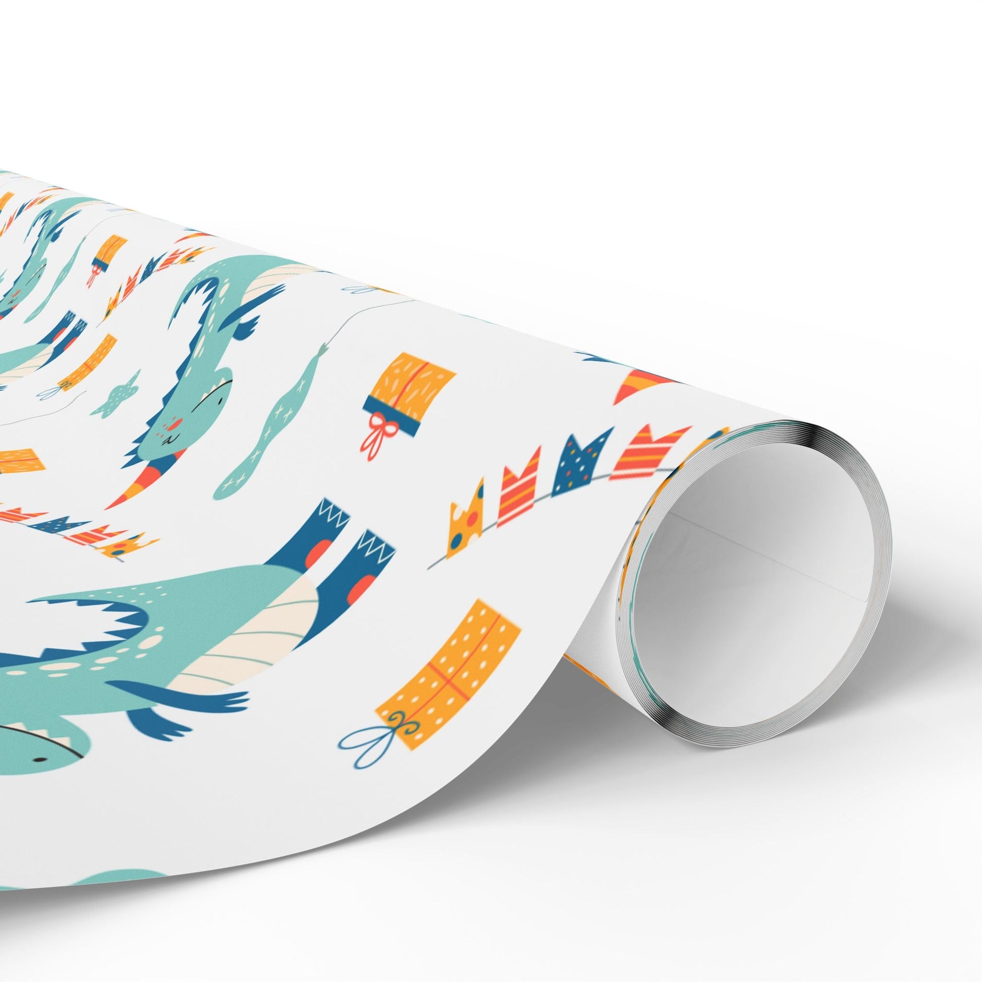 Dino Party Wrapping Paper – Kids Dinosaur Birthday Gift Wrap Roll - ZumBuys