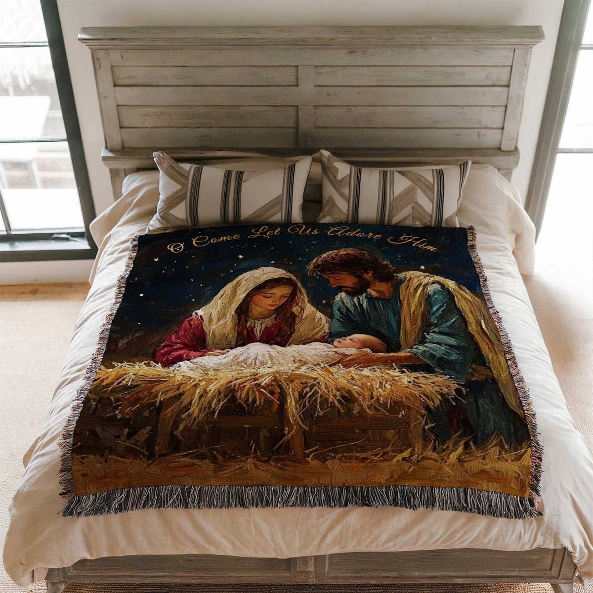 Divine Arrival Woven Blanket - ZumBuys