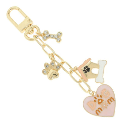 Dog Mom Theme Bag Charm Keychain - ZumBuys
