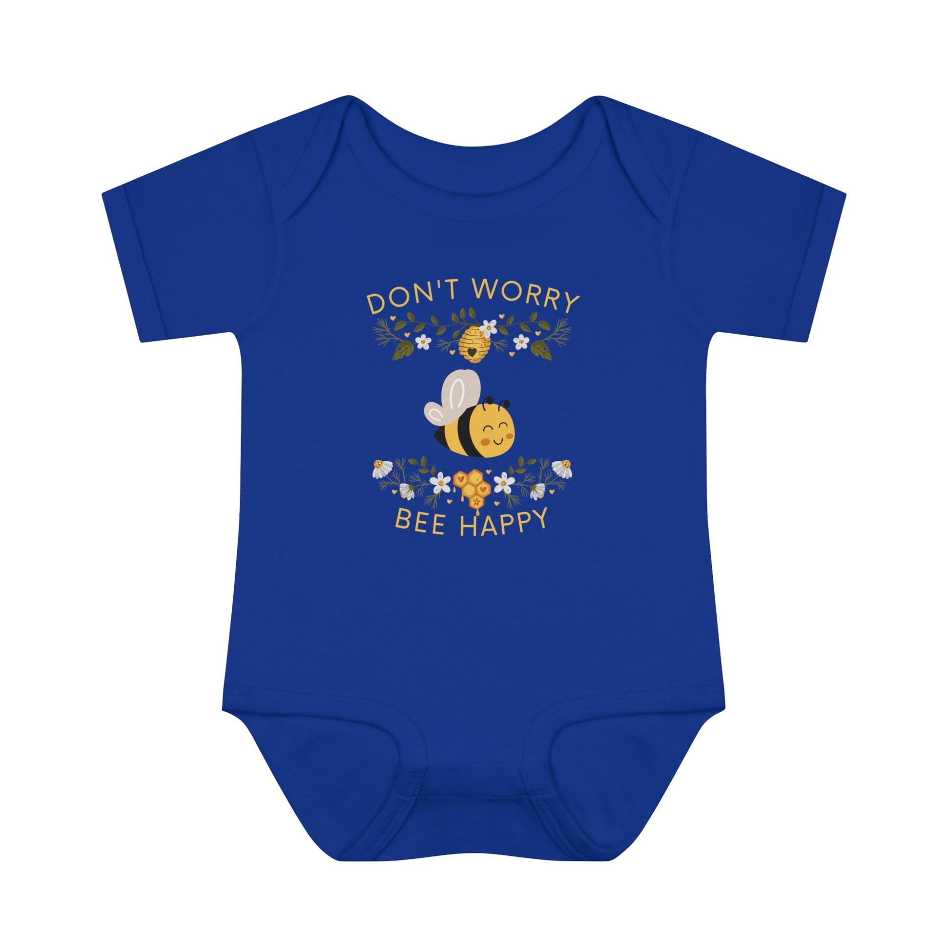 Don't Worry Bee Happy Infant Fine Jersey Bodysuit - ZumBuys