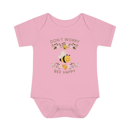 Don't Worry Bee Happy Infant Fine Jersey Bodysuit - ZumBuys