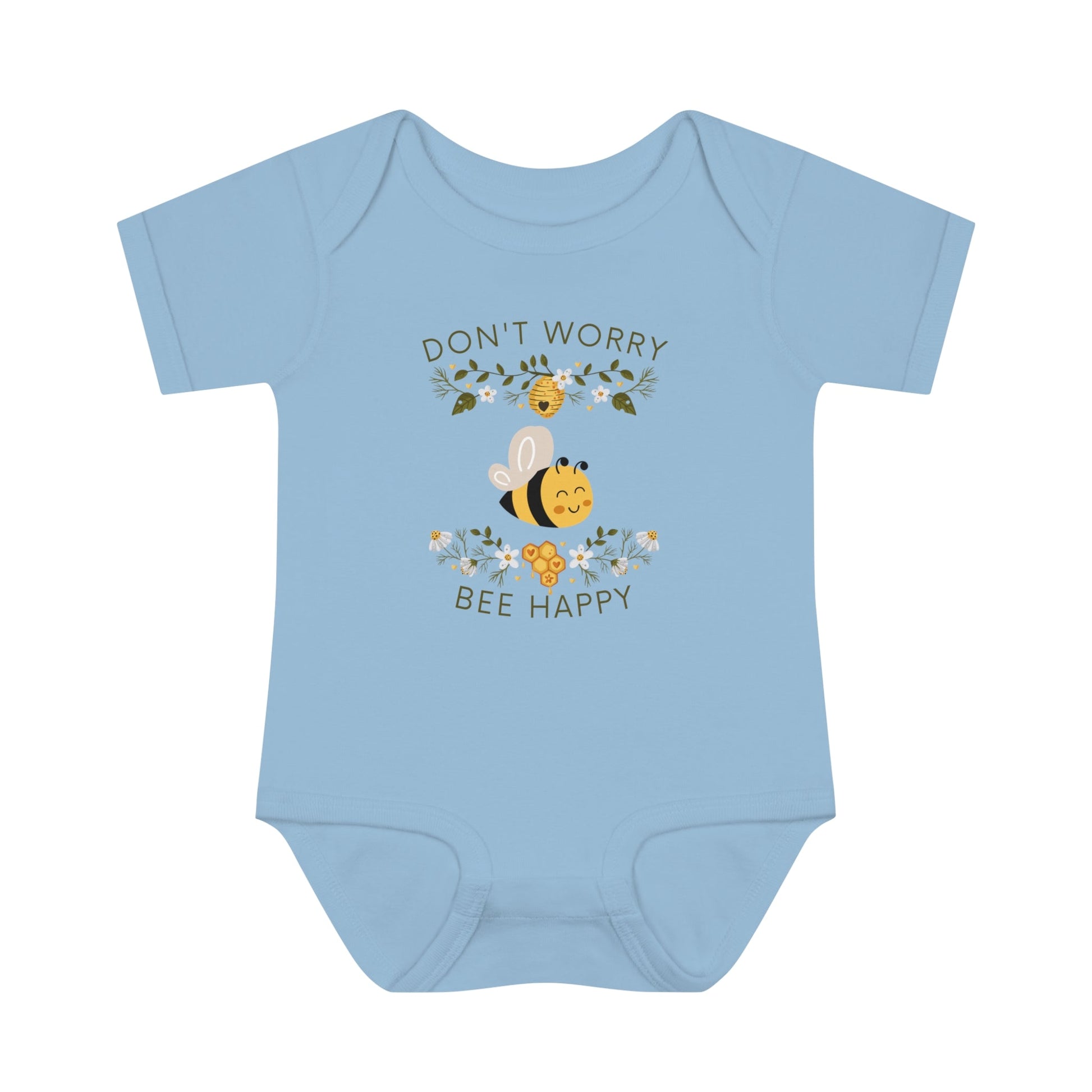 Don't Worry Bee Happy Infant Fine Jersey Bodysuit - ZumBuys