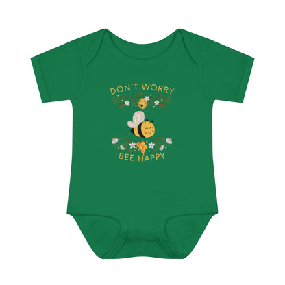 Don't Worry Bee Happy Infant Fine Jersey Bodysuit - ZumBuys