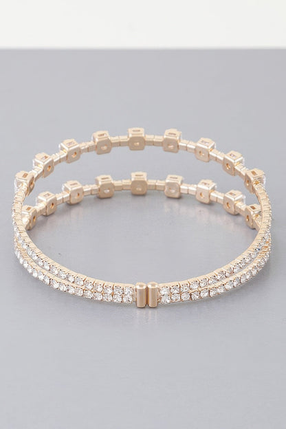 Double Cubic Zirconia Bracelet - ZumBuys