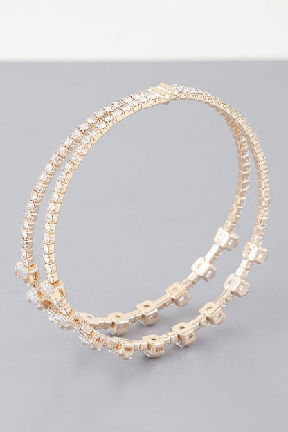 Double Cubic Zirconia Bracelet - ZumBuys