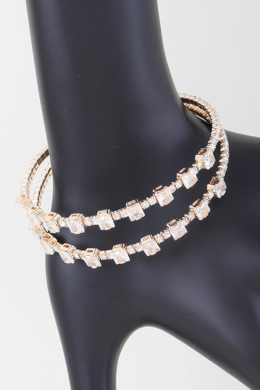 Double Cubic Zirconia Bracelet - ZumBuys