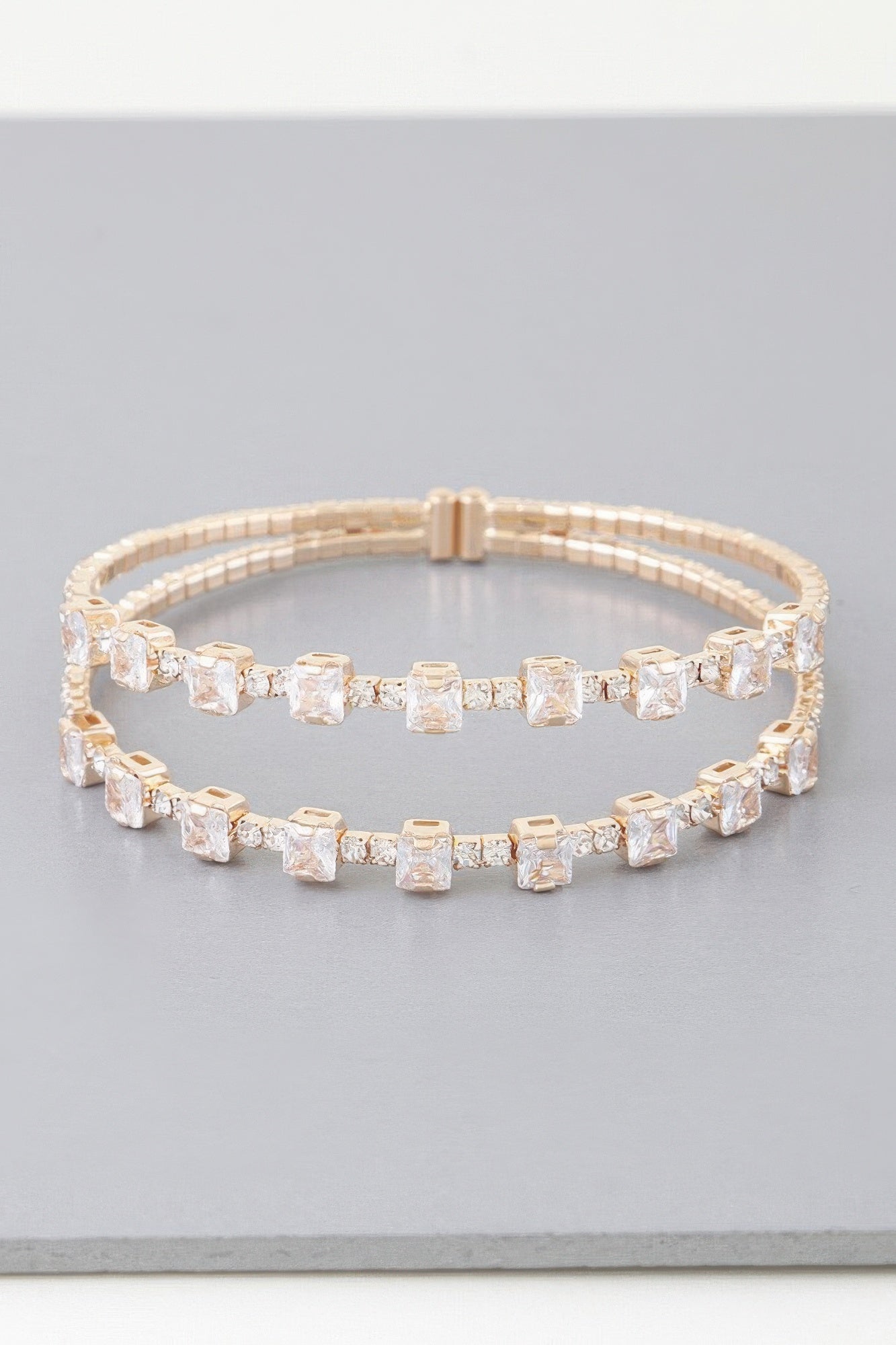 Double Cubic Zirconia Bracelet - ZumBuys