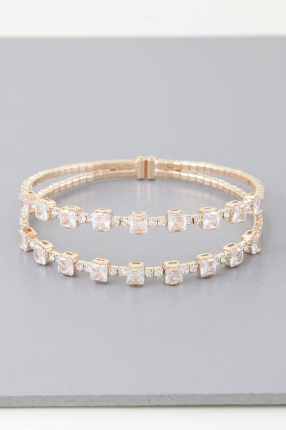 Double Cubic Zirconia Bracelet - ZumBuys