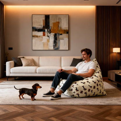 Doxie Craze Bean Bag Chair Cover - ZumBuys