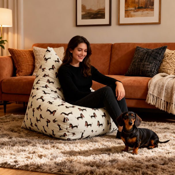 Doxie Craze Bean Bag Chair Cover - ZumBuys