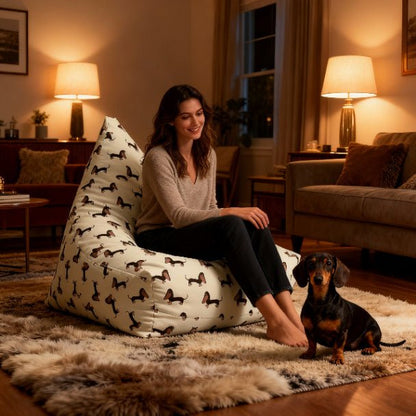 Doxie Craze Bean Bag Chair Cover - ZumBuys