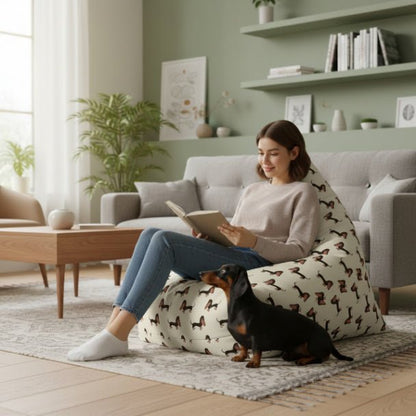 Doxie Craze Bean Bag Chair Cover - ZumBuys