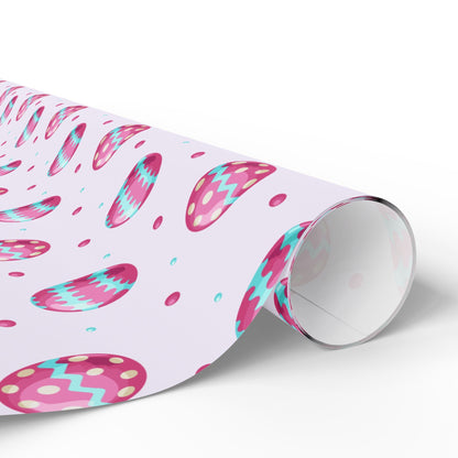 Easter Egg Celebration Wrapping Paper – Pastel Easter Gift Wrap, Cute Spring Holiday Paper, Premium Matte or Glossy Finish - ZumBuys