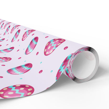 Easter Egg Celebration Wrapping Paper – Pastel Easter Gift Wrap, Cute Spring Holiday Paper, Premium Matte or Glossy Finish - ZumBuys