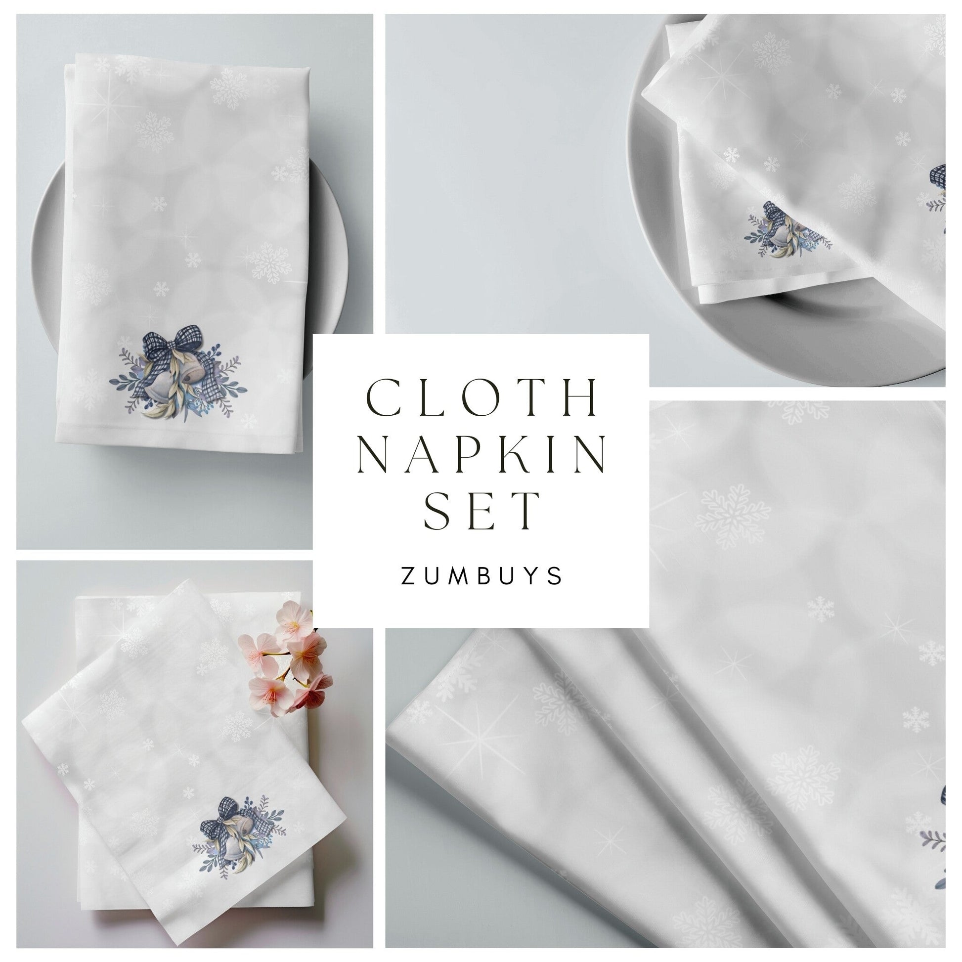 Elegant Belle Cloth Napkins (4PK) - ZumBuys