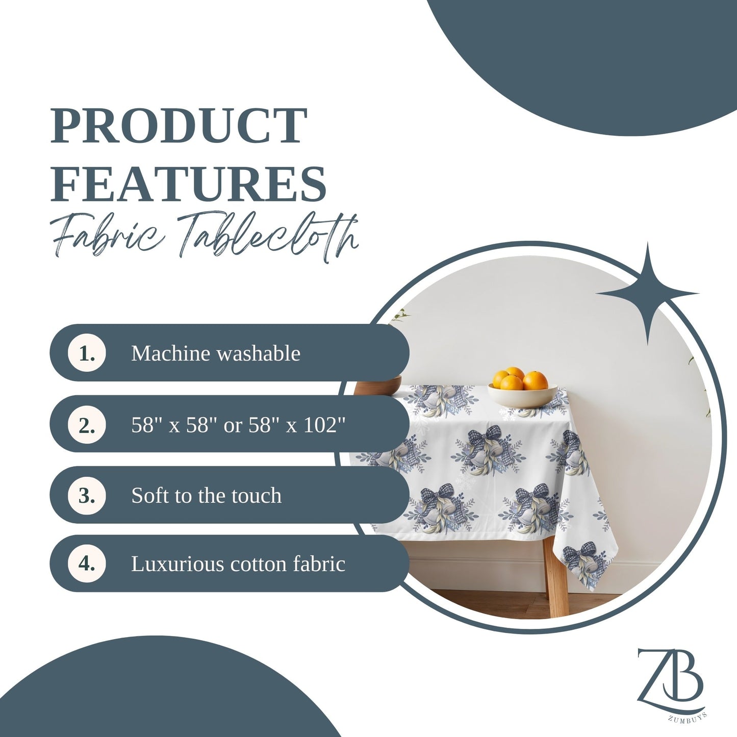 Elegant Belle Tablecloth - ZumBuys