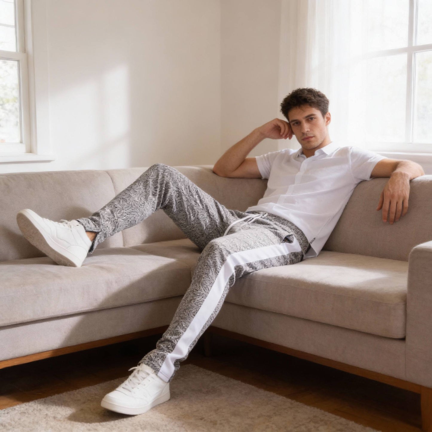 Elephant Print Track Pants - ZumBuys