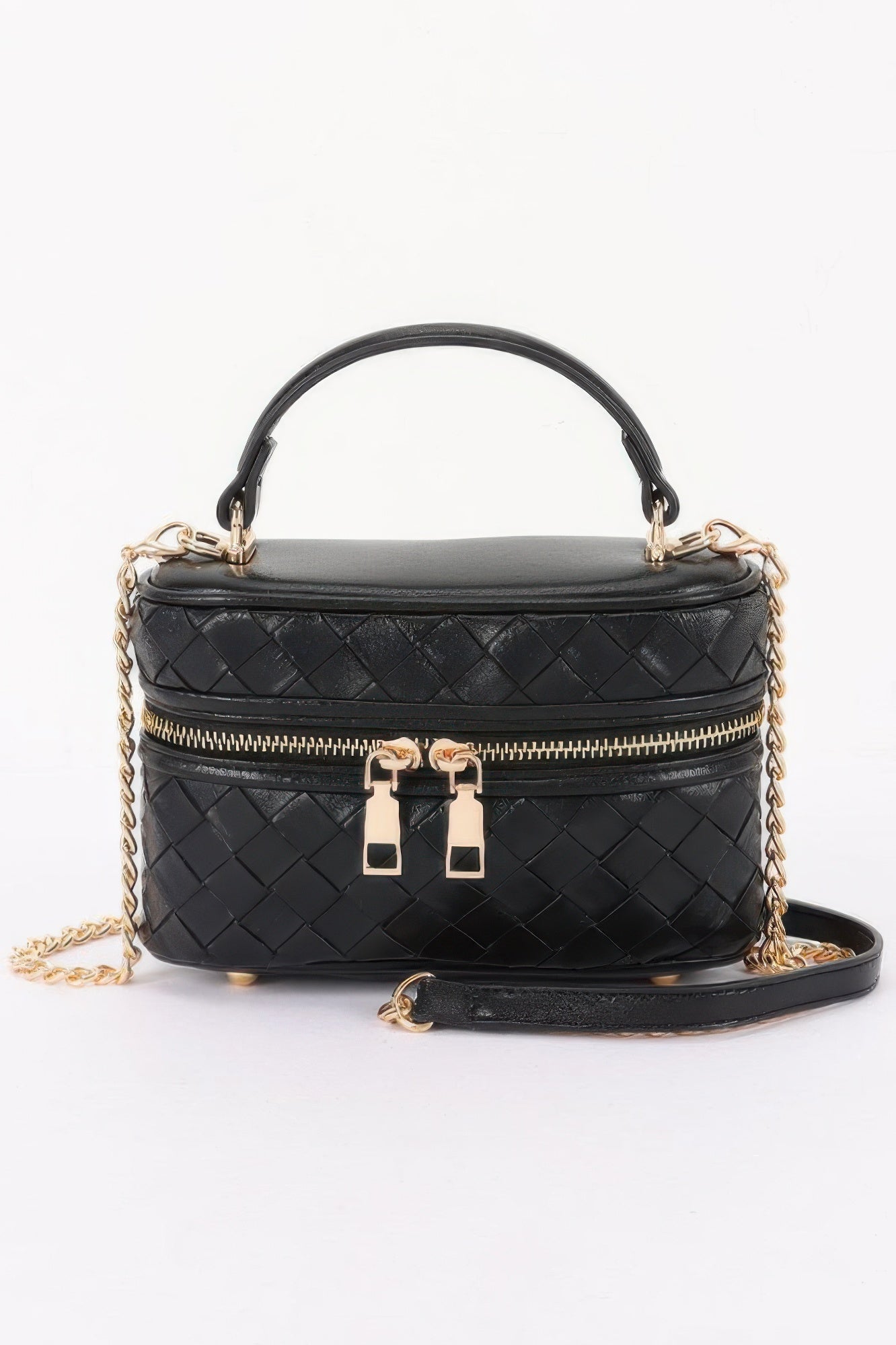 Embossed Vegan Leather Vanity Bag - ZumBuys