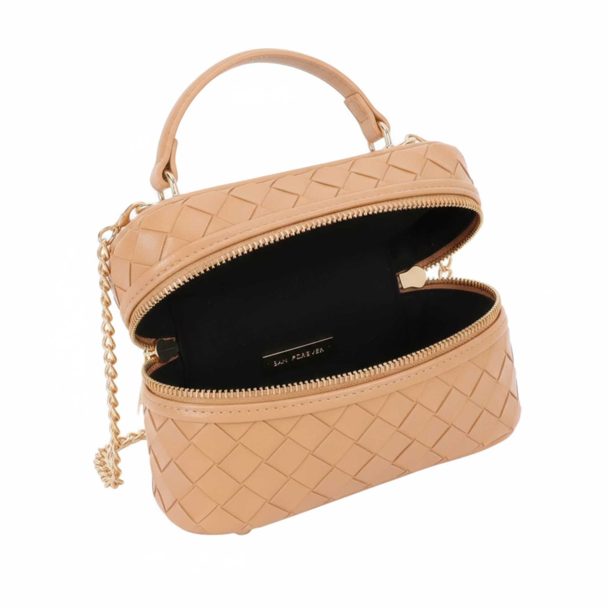 Embossed Vegan Leather Vanity Bag - ZumBuys